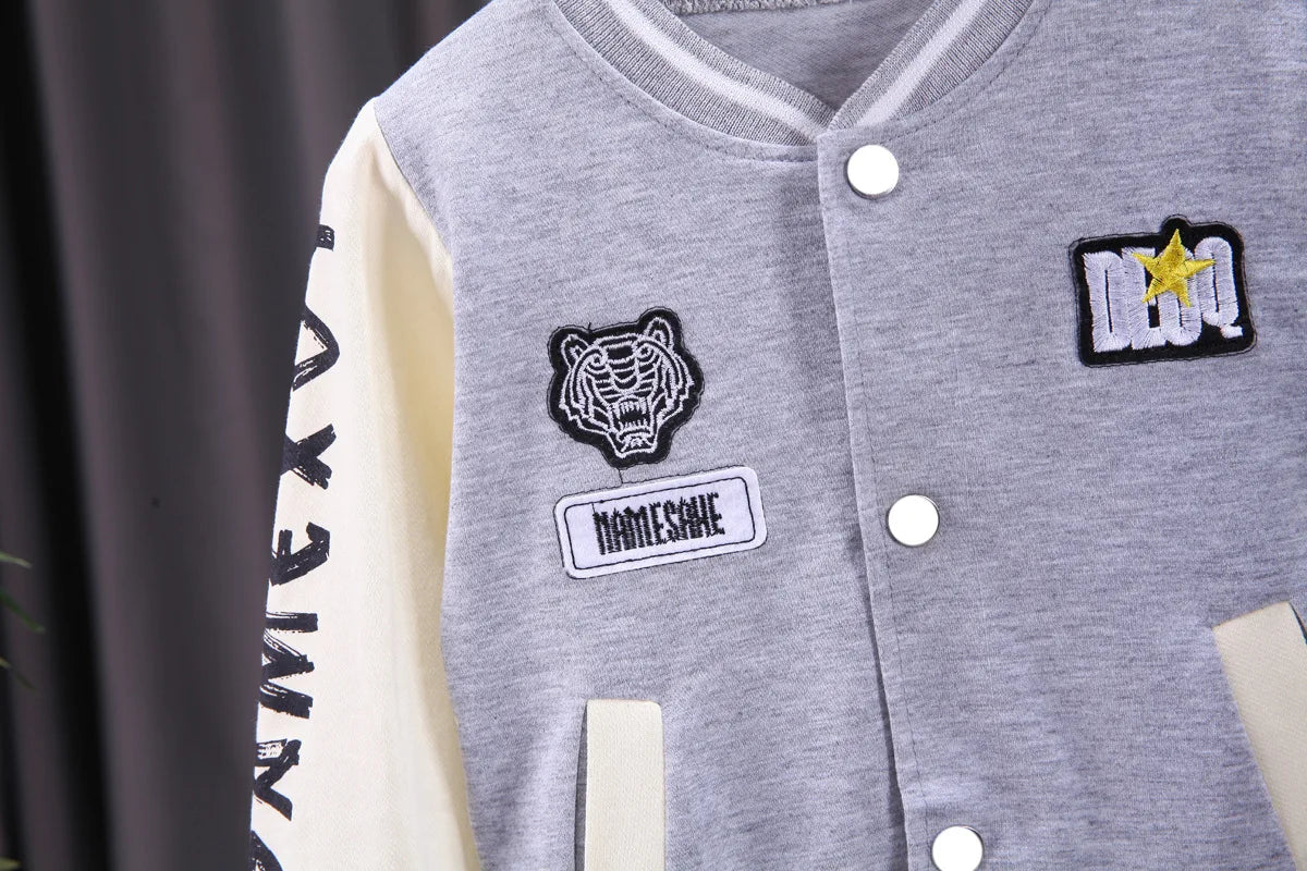 Baby Baseball Clothing Sets Boys Letter Cartoon Suit Spring.