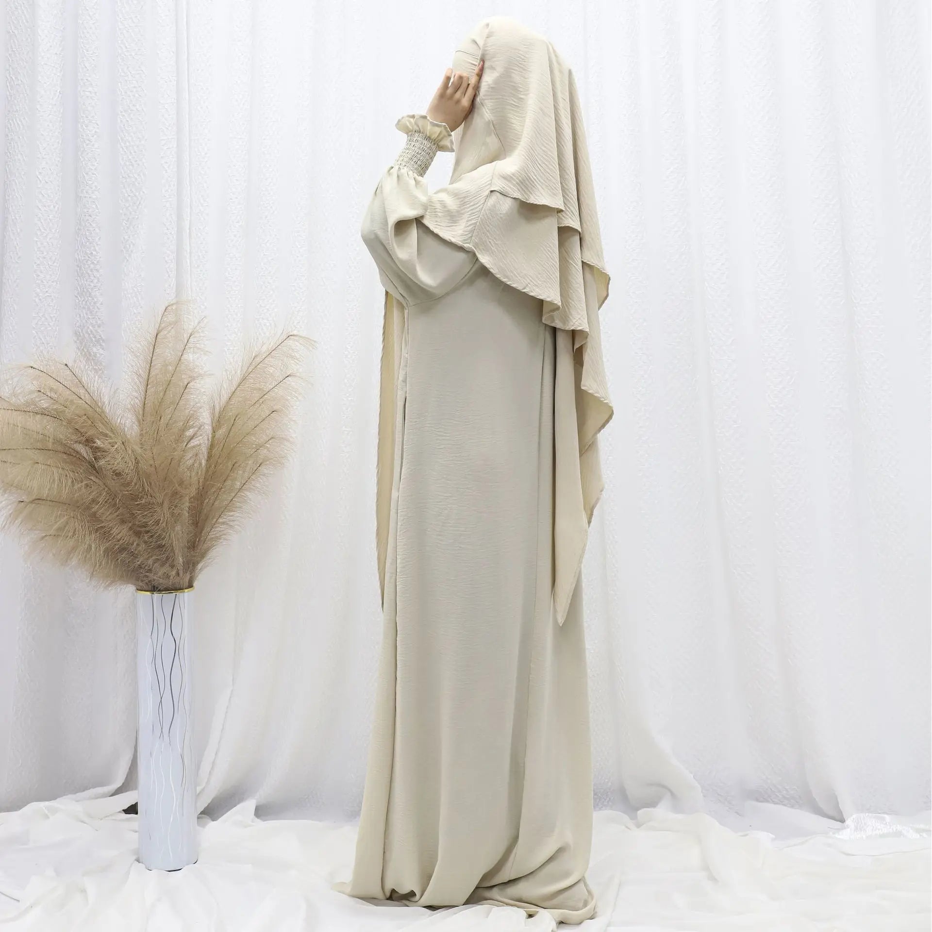 Ramadan Modest Muslim Women Dresses Headscarf Abaya .