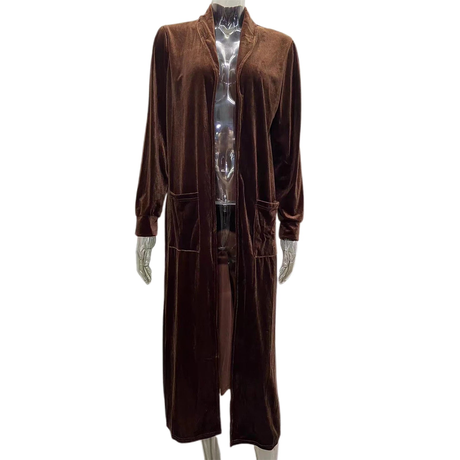 Stylish Women Coat Warm Fashion Golden Velvet Small Suit Jacket .