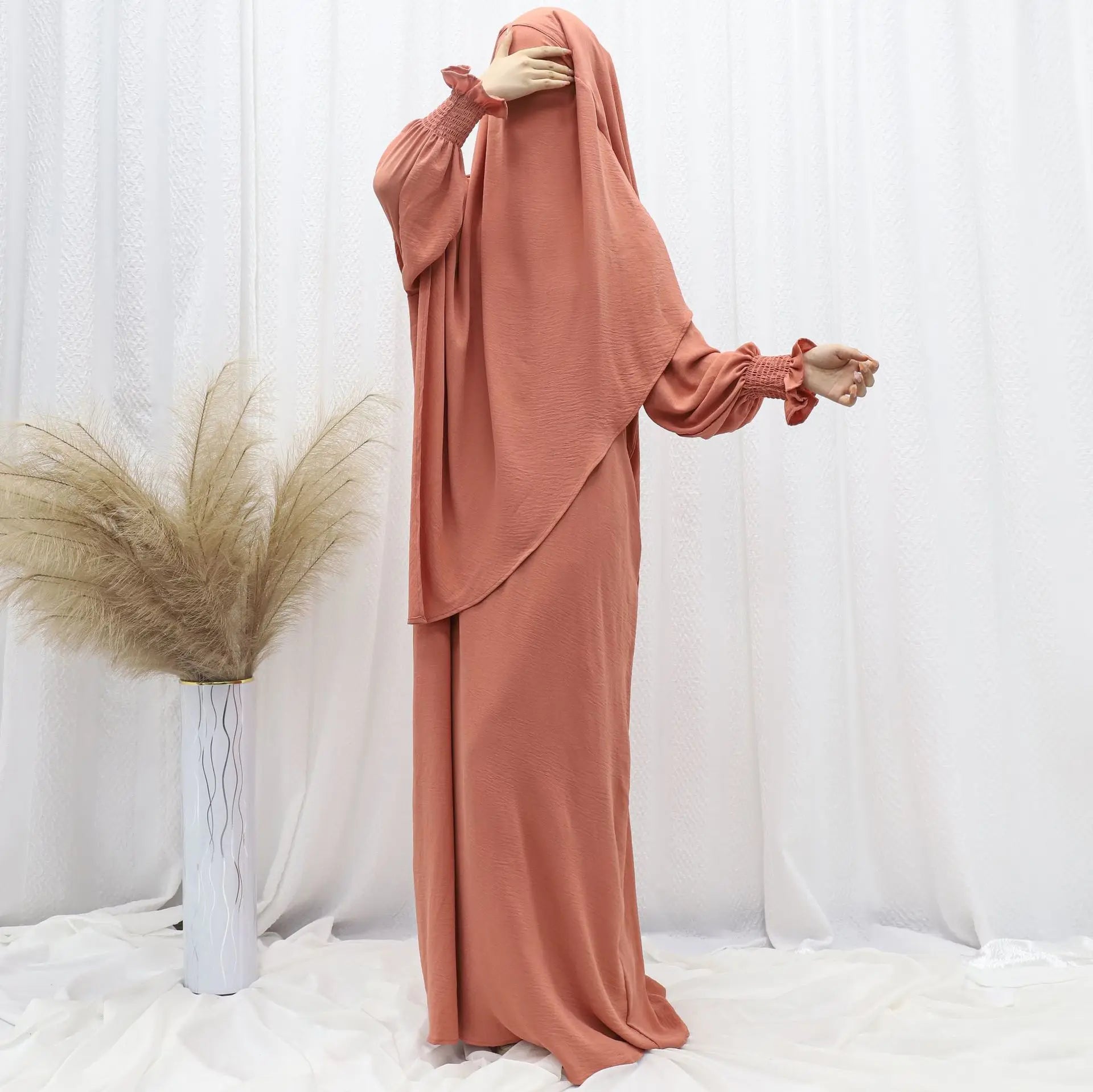 Ramadan Modest Muslim Women Dresses Headscarf Abaya .