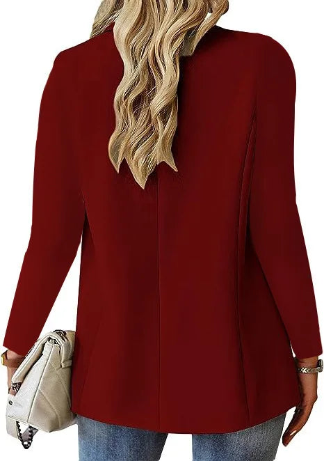 Women OL Blazer Spring Autumn Female One Button Long Sleeve.