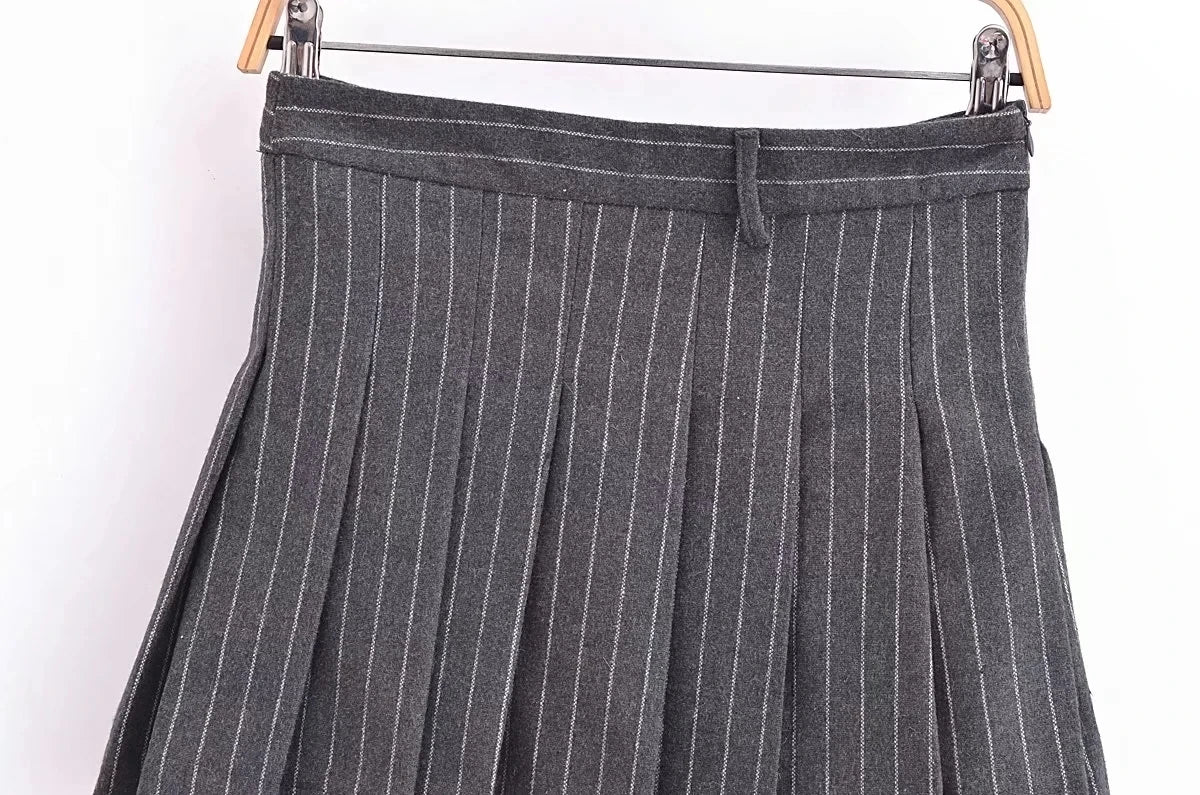 XNWMNZ  Women's Fashion Pinstripe Blended Blazer.