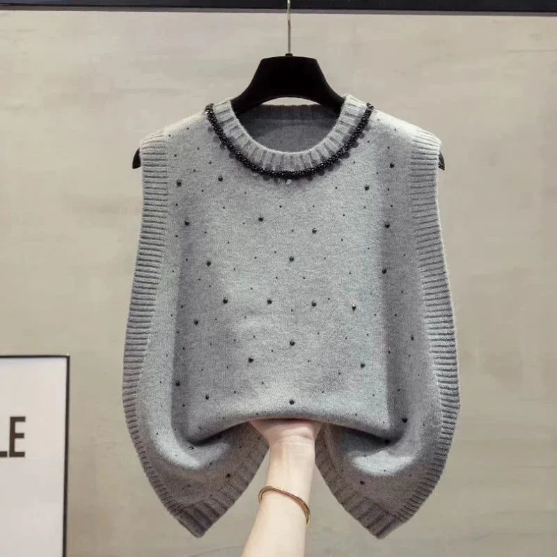 Korean Fashion Autumn New Sweaters Vest Women .