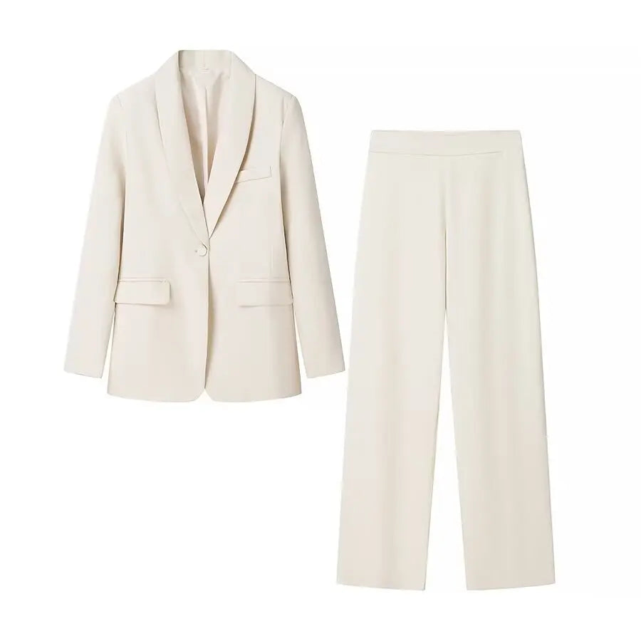 HH Autumn Women Fashion One Button Long Sleeves Pocket Decoration.