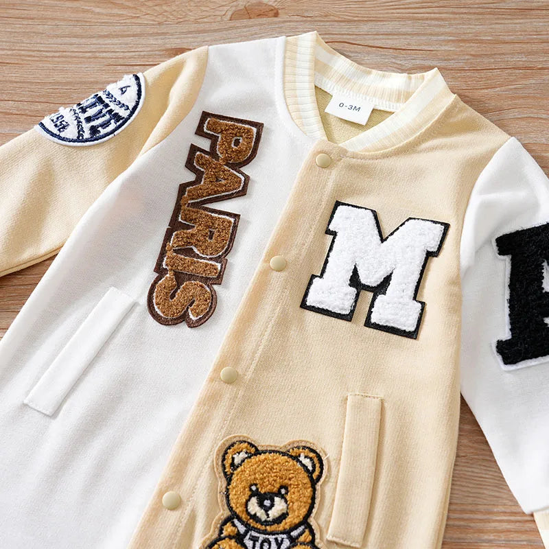 Baby Cartoon Jumpsuit Spring And Autumn Long Sleeved.