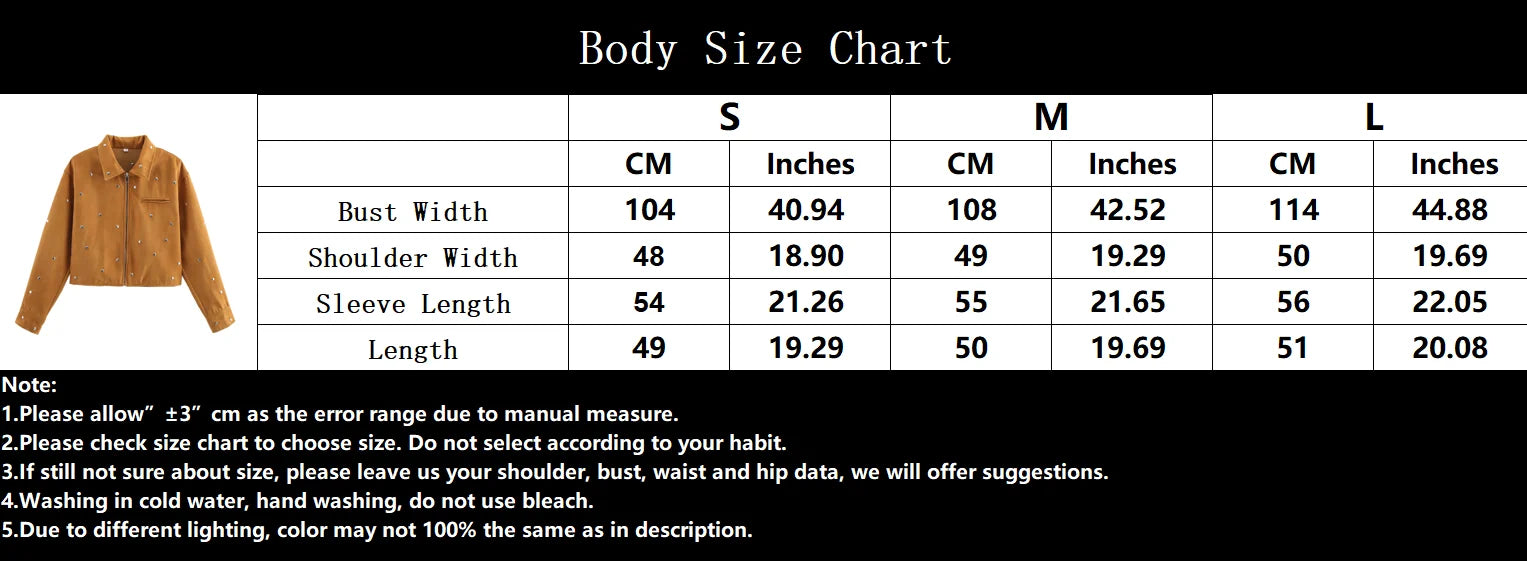 TRAFZA Casual Chic Women Solid Jackets Rivet Long Sleeve .
