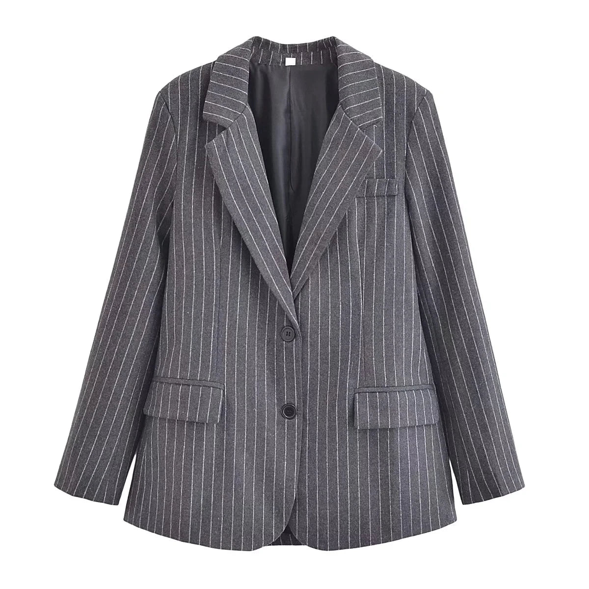 XNWMNZ  Women's Fashion Pinstripe Blended Blazer.