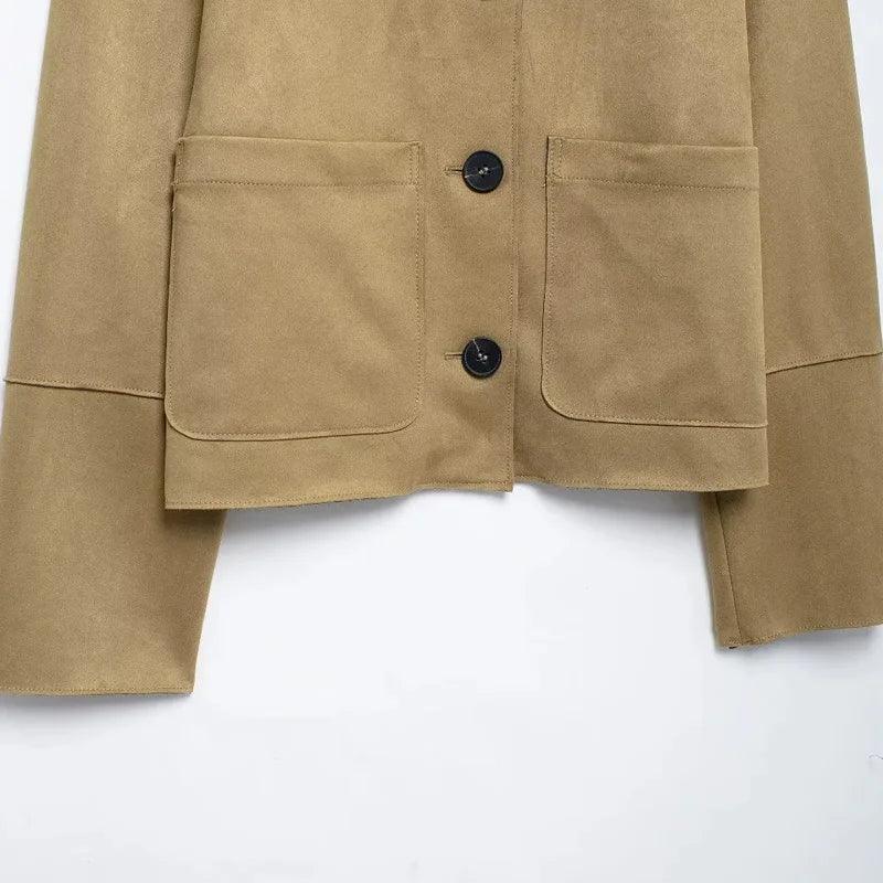 Fleece Jacket Outerwears Women Autumn Winter Long Sleeve,