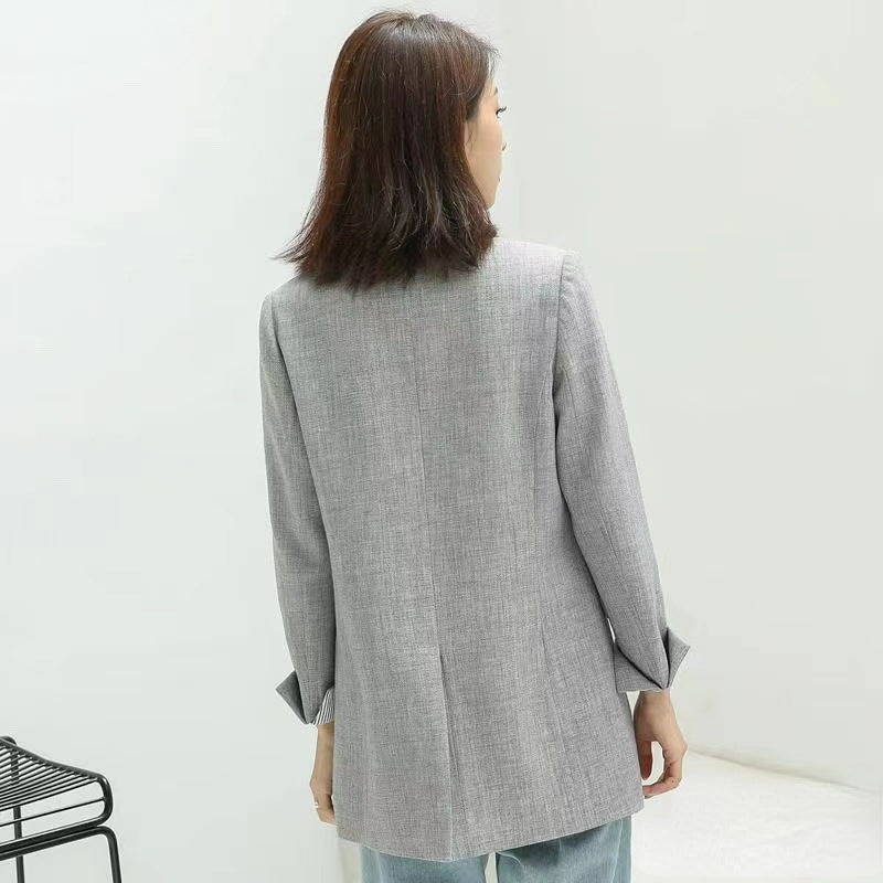 New Blazers Women Trendy Patchwork Korean Chic .