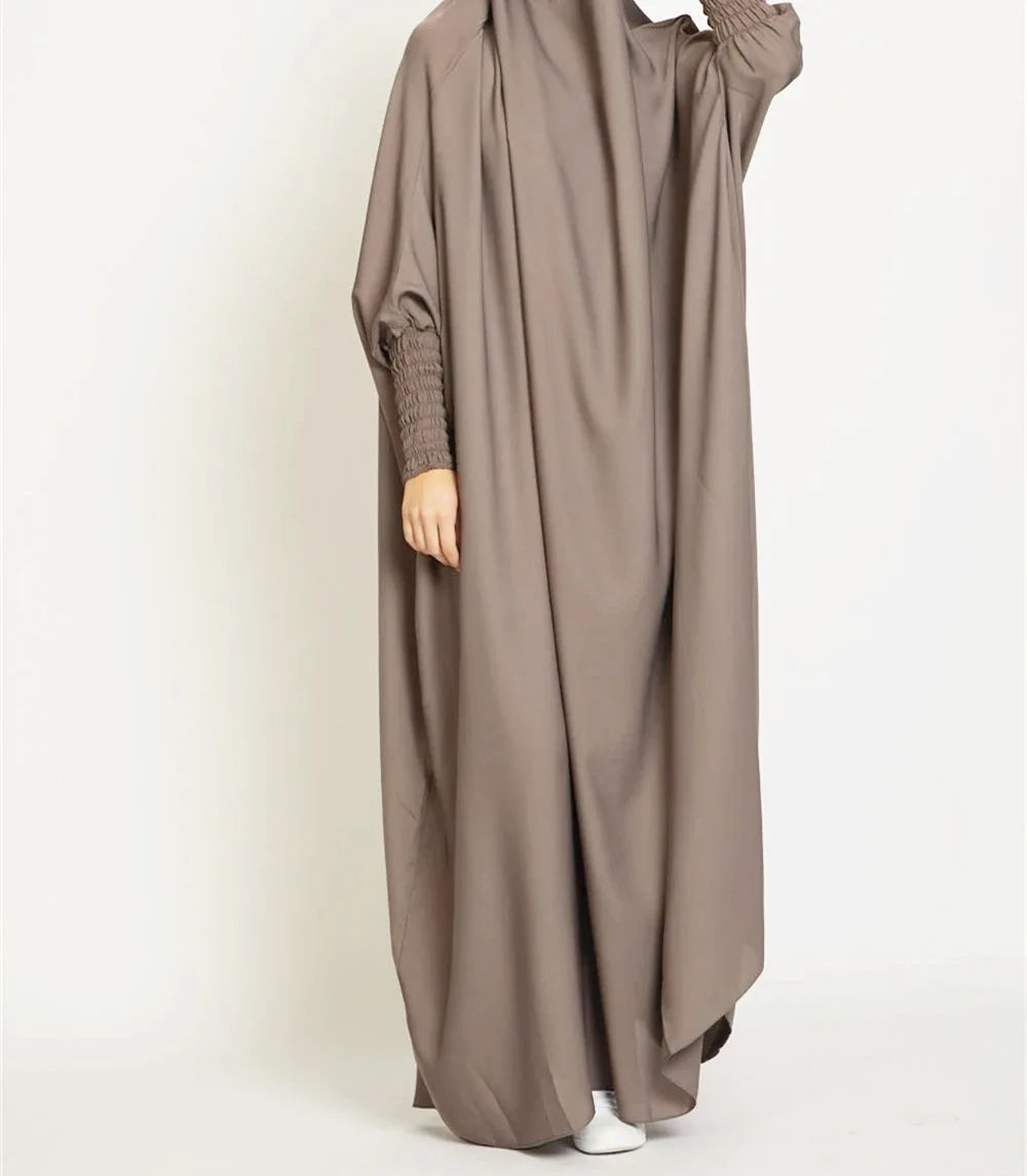 One Piece Jilbab Dress for Women Muslim Hooded Dress .