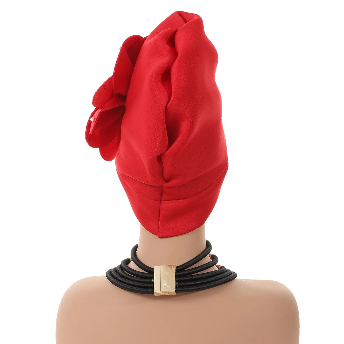 Elegant African Lady Head Wraps Nigeria Party Headwear .