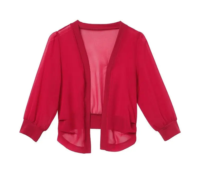 Spring Summer Women Cardigan Sunscreen Chiffon .