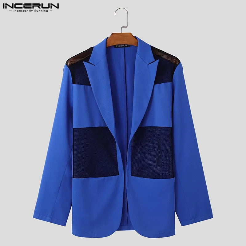 Fashion Male Long Sleeved Cardigan Blazers .