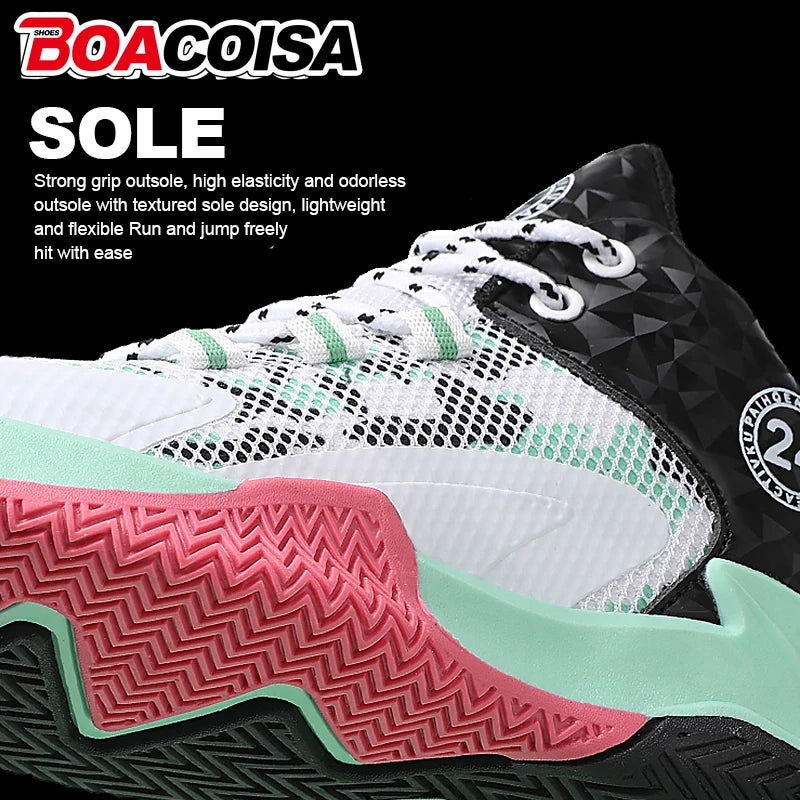 Kids Basketball Shoes for Boys Blue .