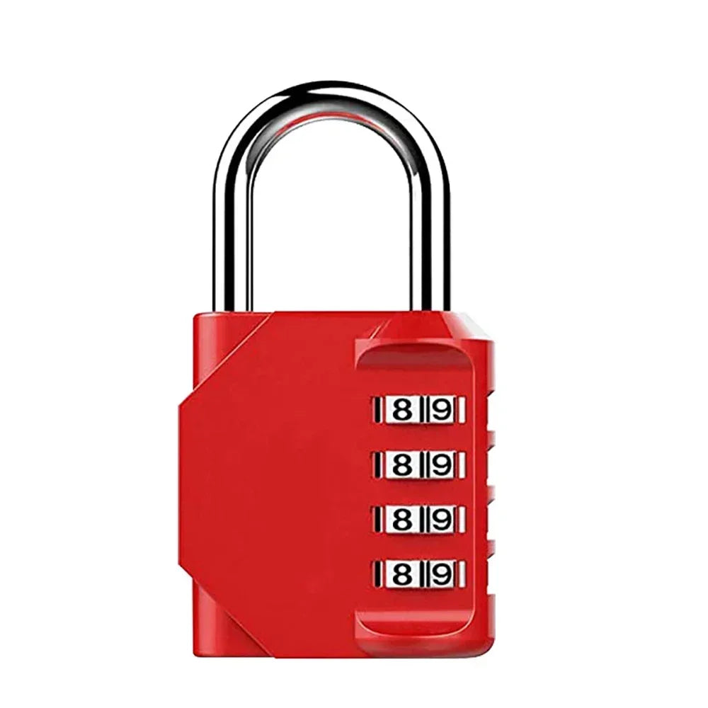 2pcs Combination Lock Resettable 4 Digit Padlock Combination Waterproof.
