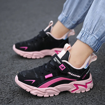 Kids Girls Shoes Running School Casual Sports Breathable .