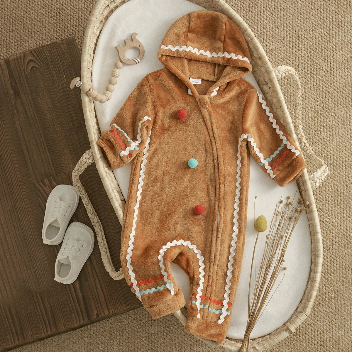 Christmas Newborn Infant Baby Boys Girls Jumpsuit Fuzzy .