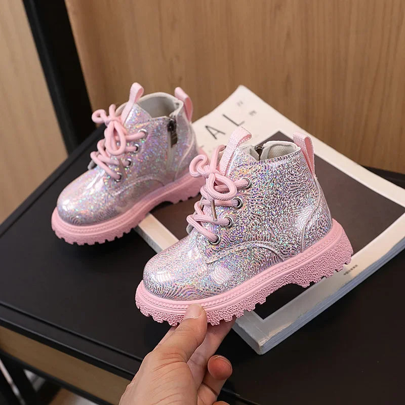 Kids Shoes Boots for Girl Spring Autumn New Toddlers Leather Boots Fashion .