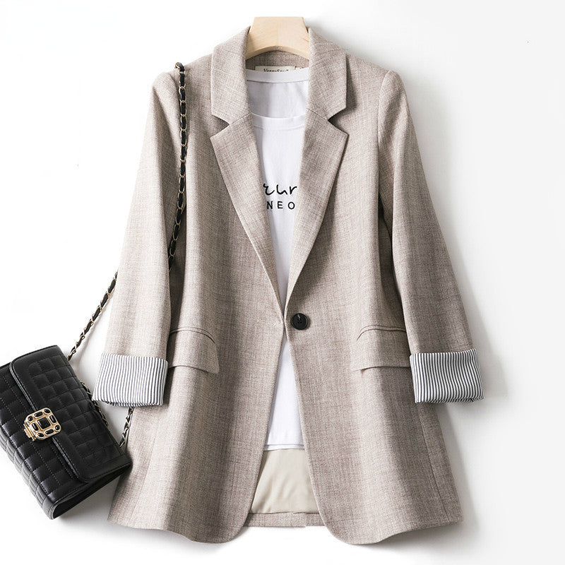 New Blazers Women Trendy Patchwork Korean Chic .