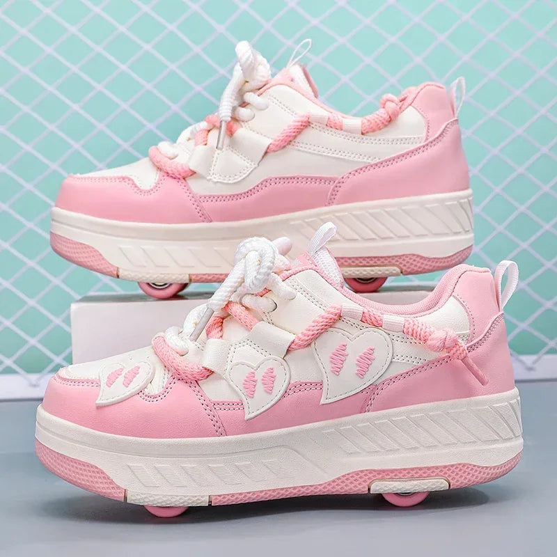 Sneakers Sports Kids Roller Skate Shoes Fashion Girls Boys.