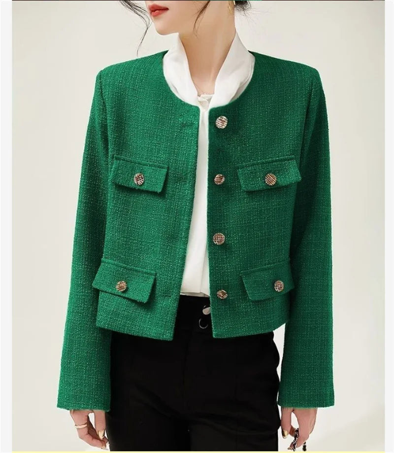 New Suit Female Coat Spring Autumn Fashion Korean Long Sleeve Slim Blazers.