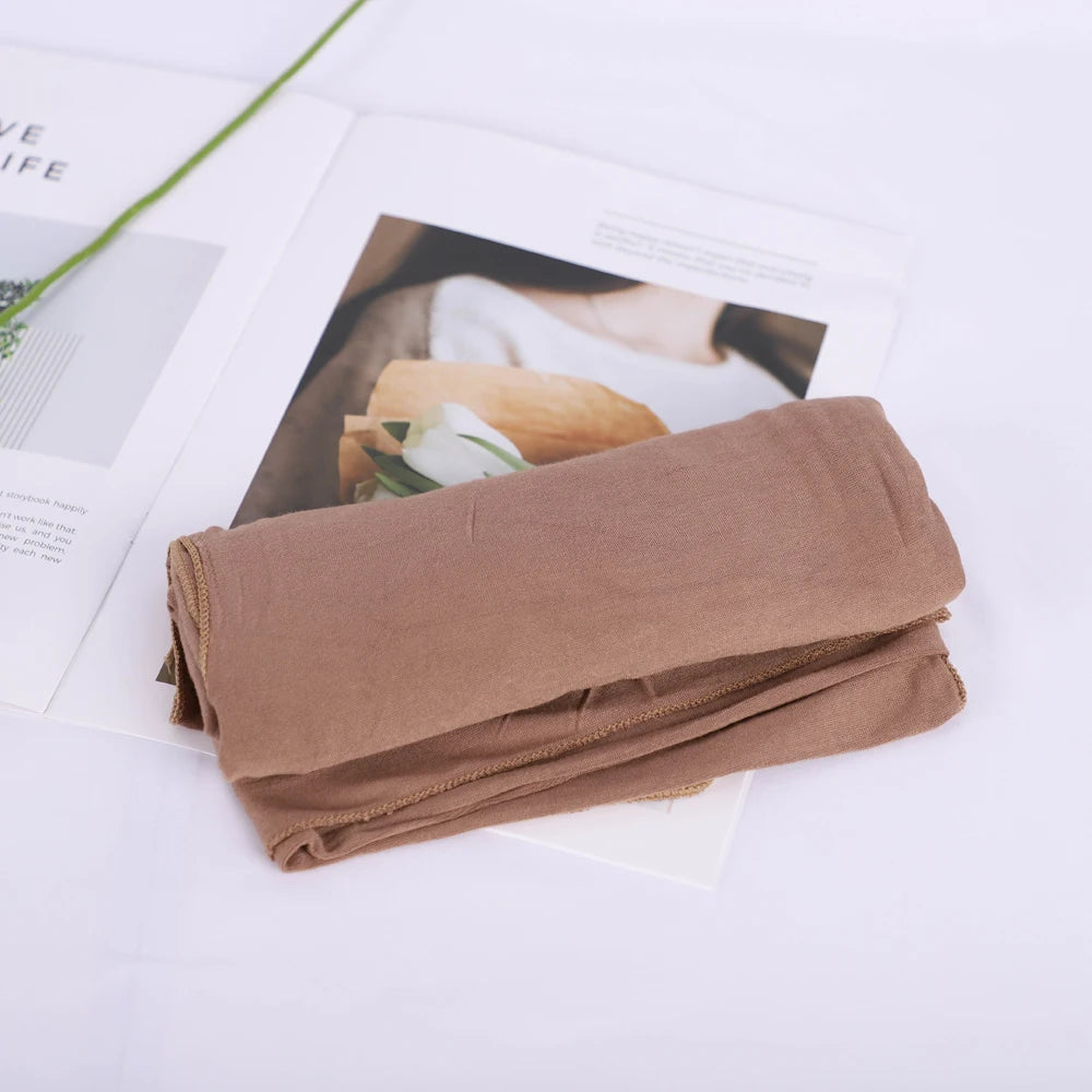 RIMAIRE Solid Modal Hijabs for Women Designer Soft Turban Headscarf.