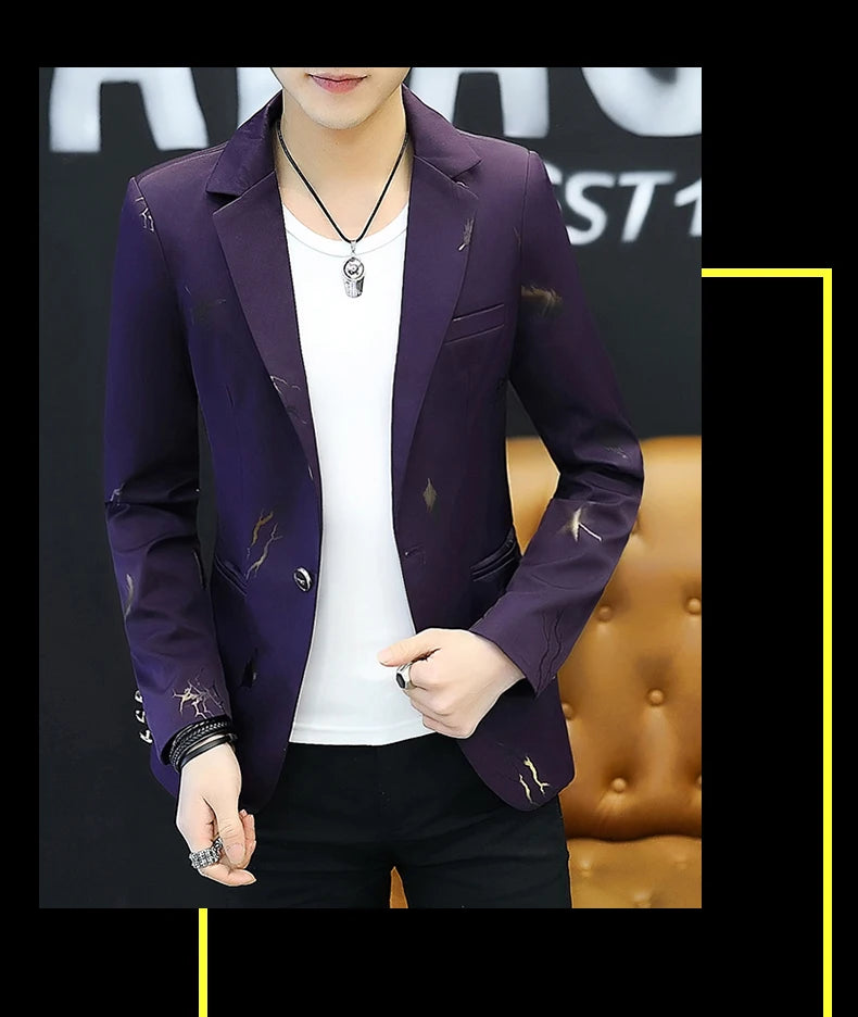 Top Quality Brand Casual Suit Jacket New thin Men .