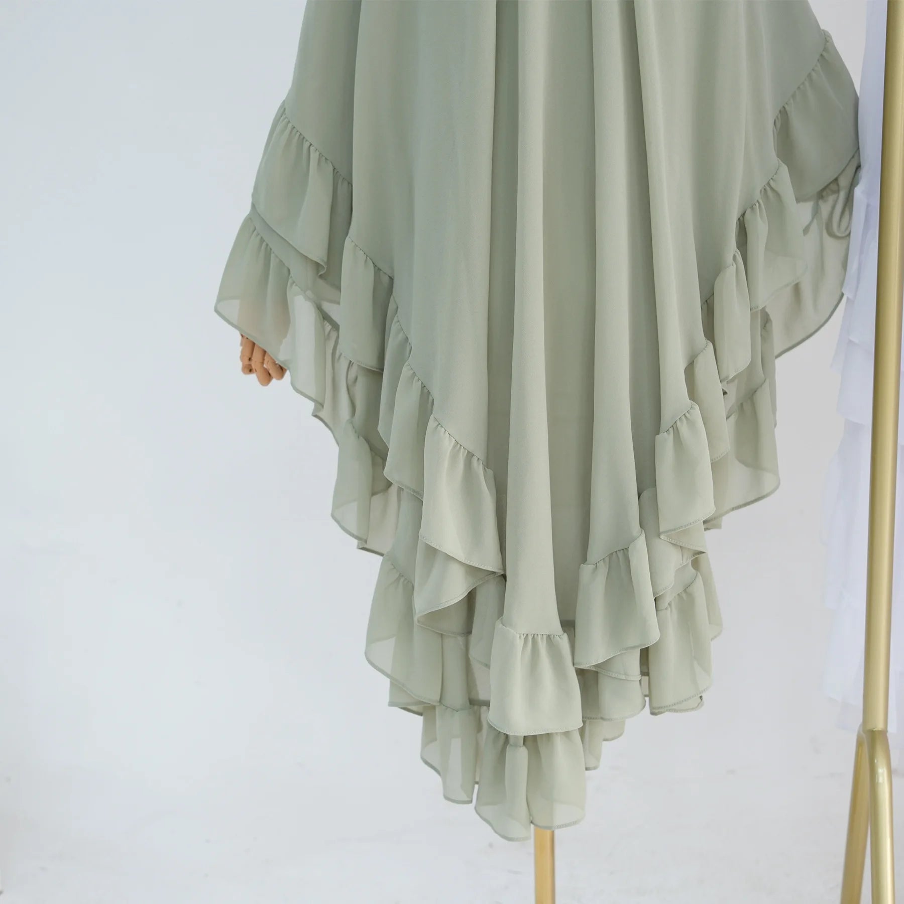 Islamic Long Khimar Ramadan Muslim Chiffon Hijab Women.