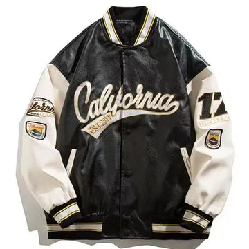 Embroidery Pilot Baseball Jacket Men Hip-Hop Streetwear .