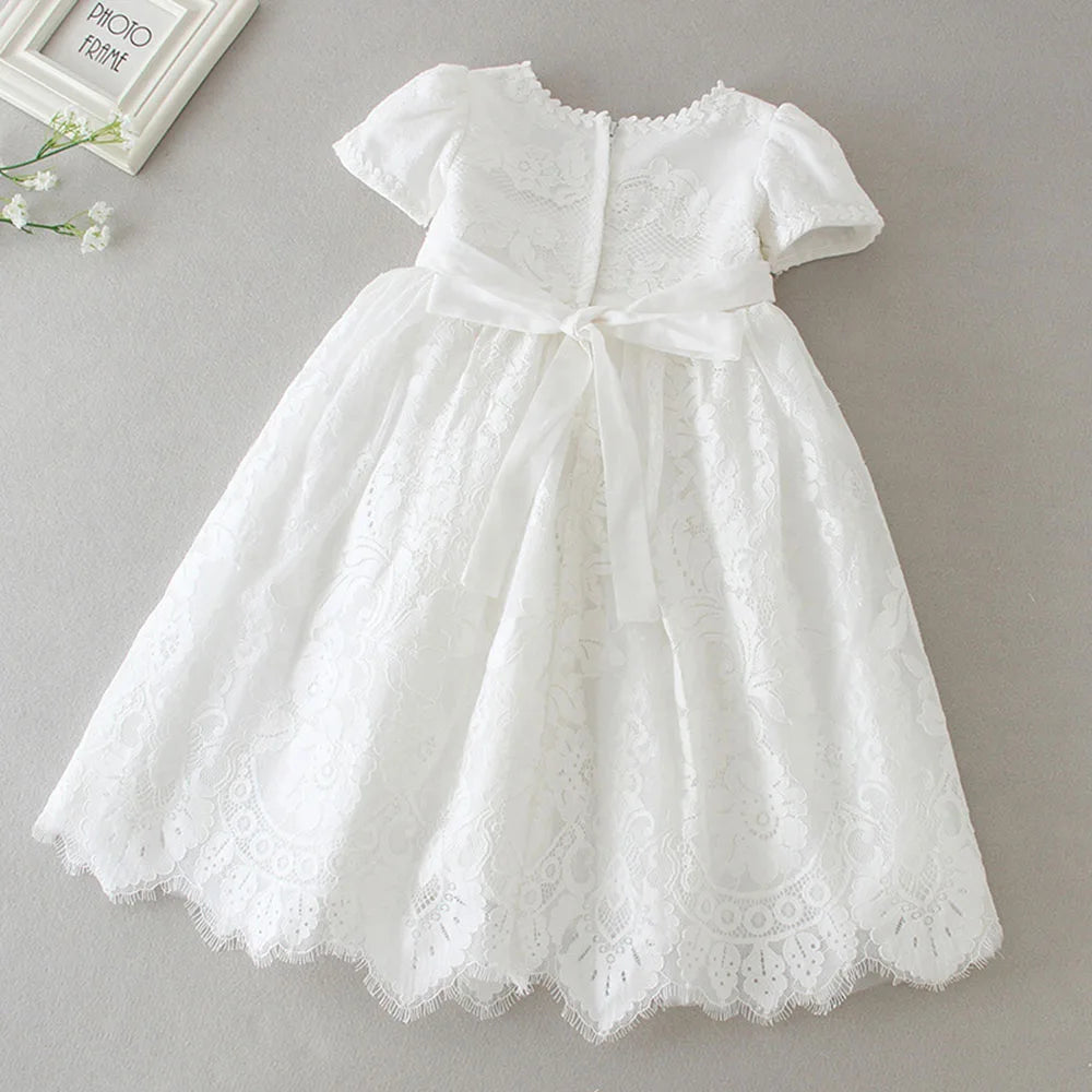 baby girl dresses embroidery pearl 1 year birthday dress wedding party christening baby girl clothes for 3-24 month