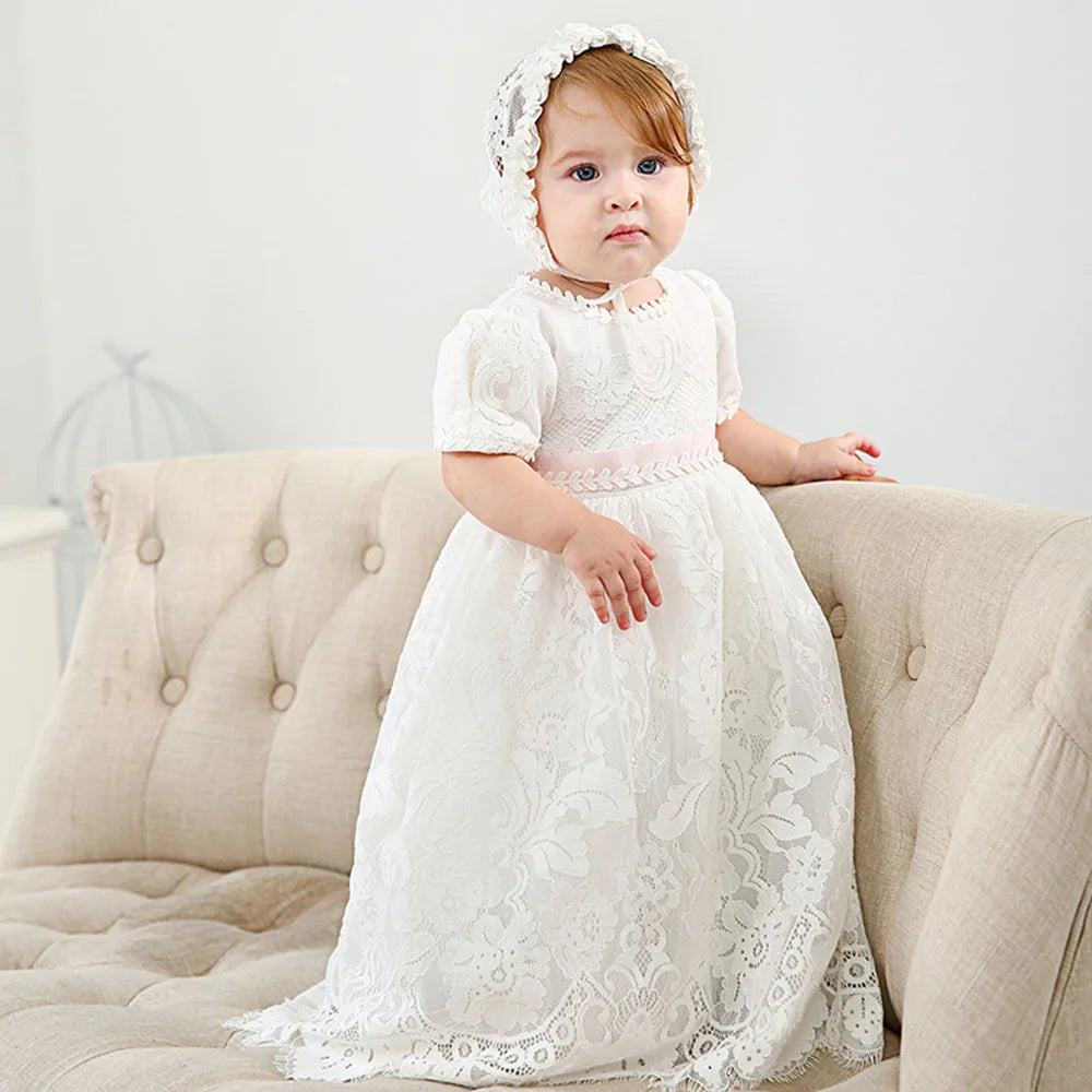 baby girl dresses embroidery pearl 1 year birthday dress wedding party christening baby girl clothes for 3-24 month