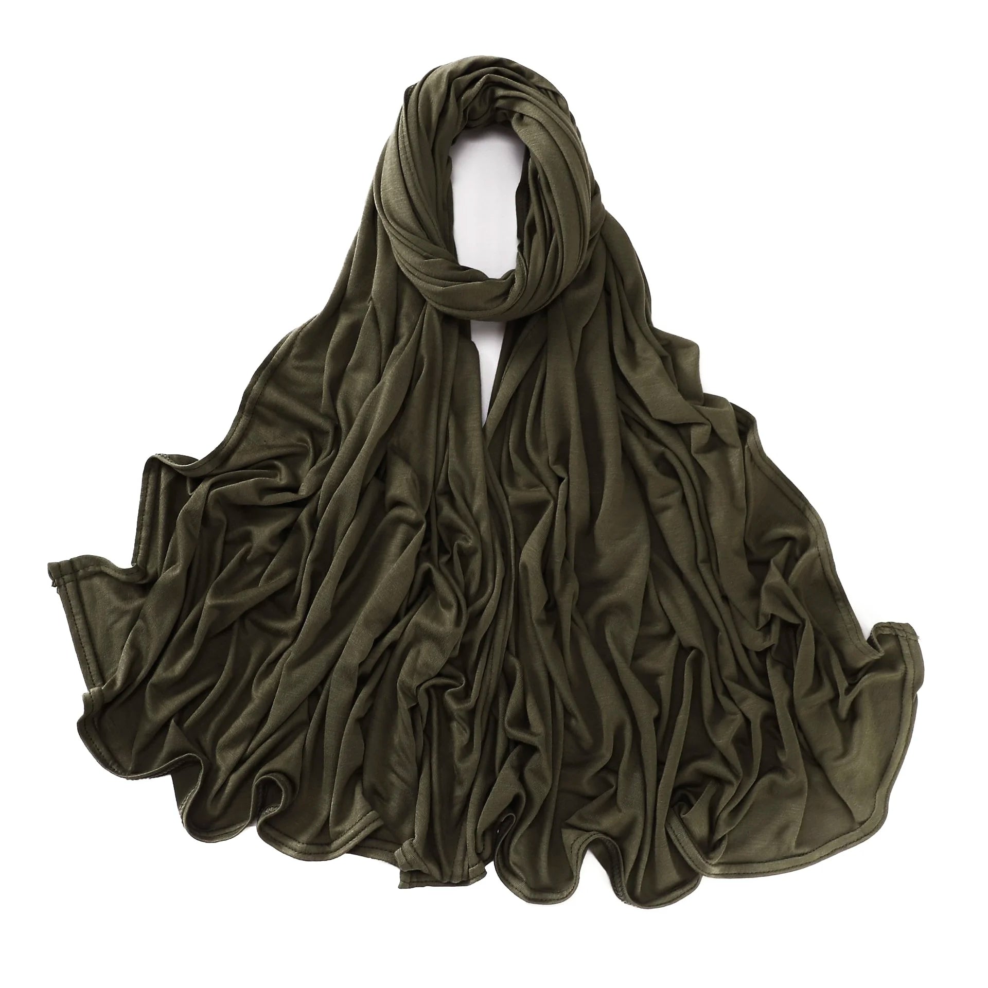 Modal Cotton Jersey Hijabs For Woman Long Muslim Scarf .