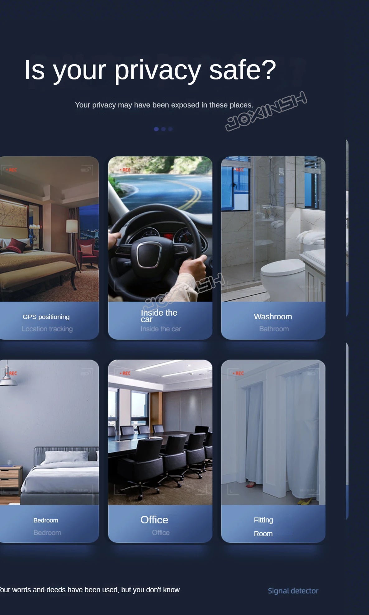Wiretapping Bug Mini Spy Gadgets Detector Antiradar.