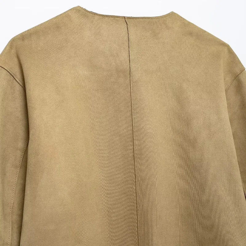 Fleece Jacket Outerwears Women Autumn Winter Long Sleeve,