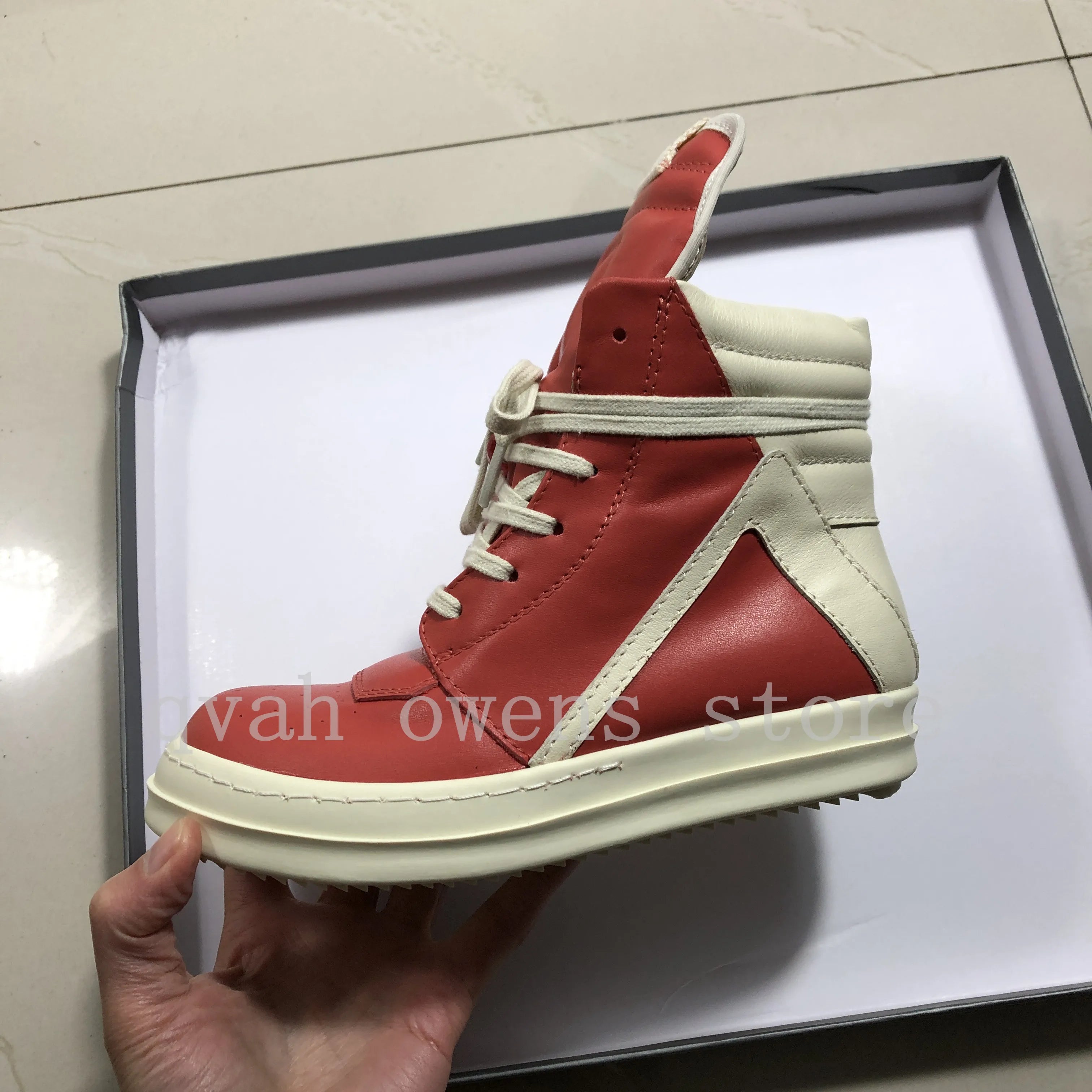 Kids High Top Sneakers Girls Boys Leather Children Shoes.