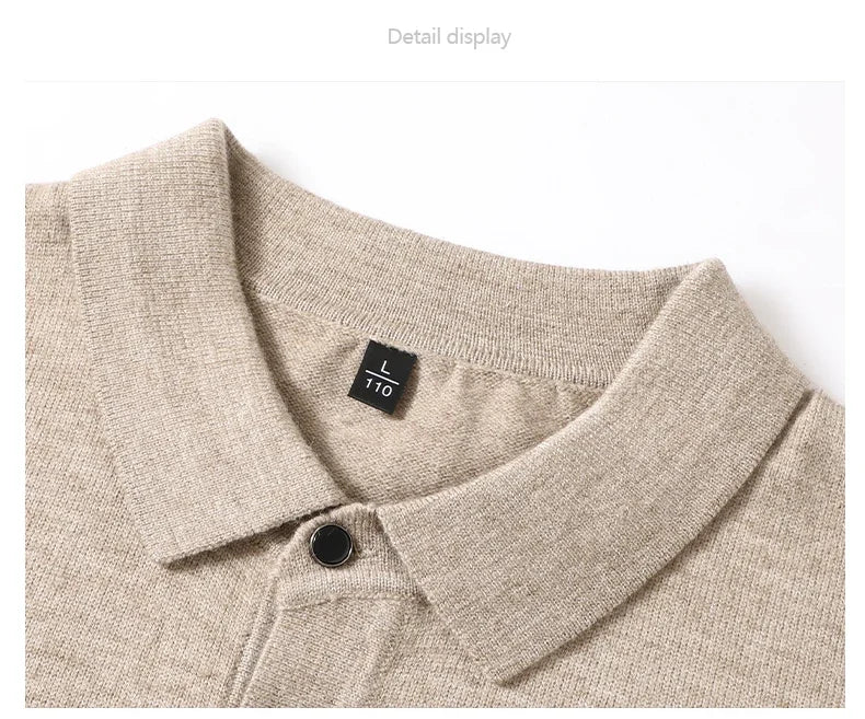 7 Colors Business Men's Sweater Knitwear Autumn Winter Casual.