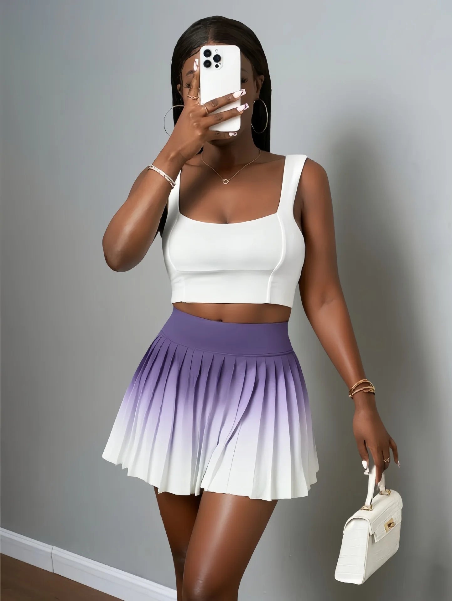 Summer Gradient Color Running Shorts Side Pocket .