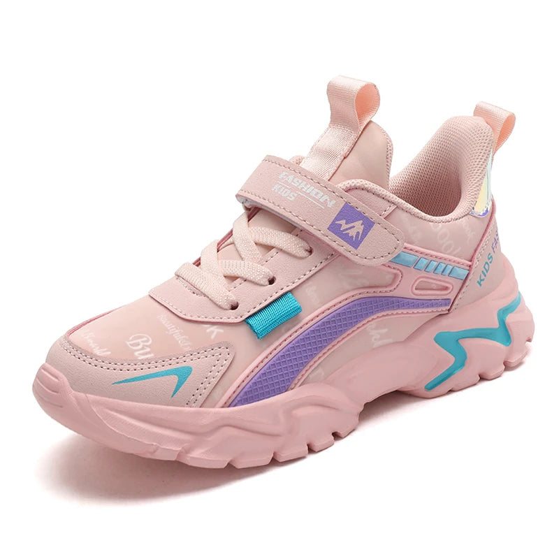 Kids Girls Shoes Running School Casual Sports Breathable .
