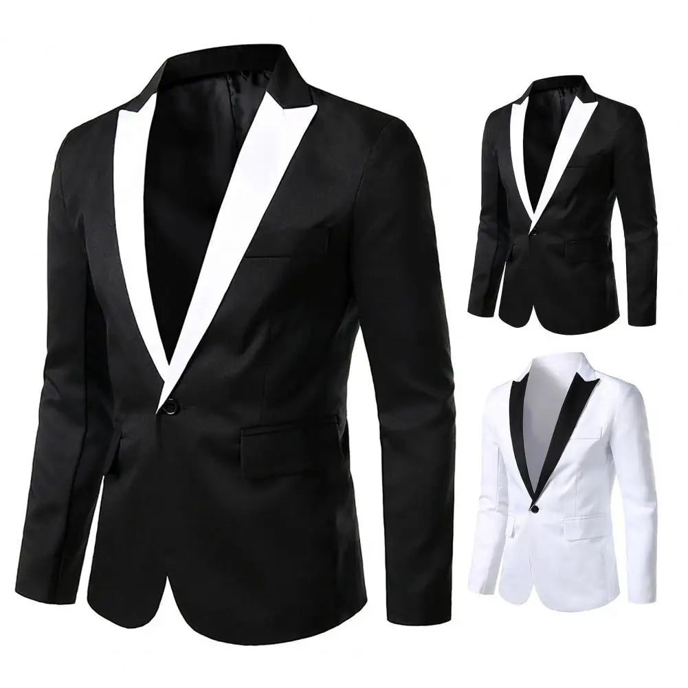 Men Suit Jacket Long Sleeve Men Suit Blazers.