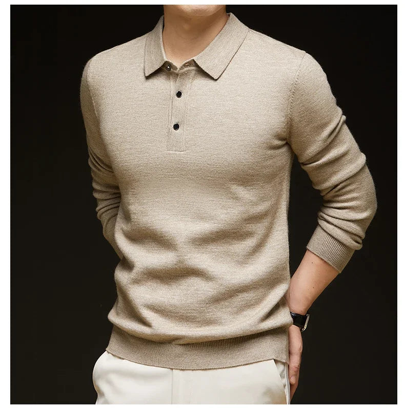 7 Colors Business Men's Sweater Knitwear Autumn Winter Casual.