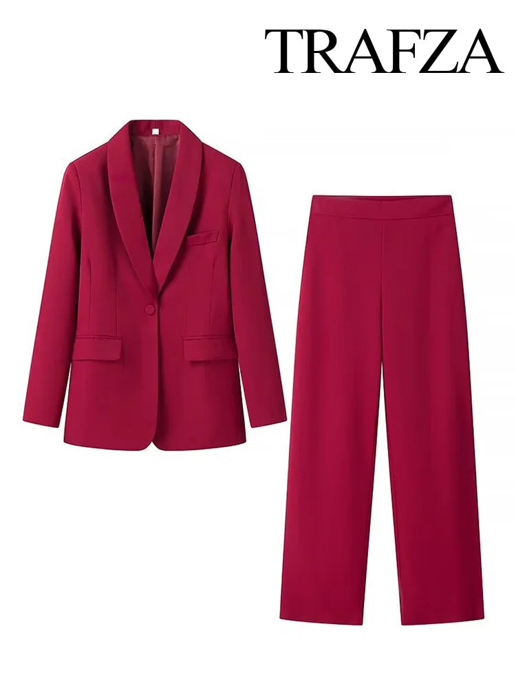 HH Autumn Women Fashion One Button Long Sleeves Pocket Decoration.