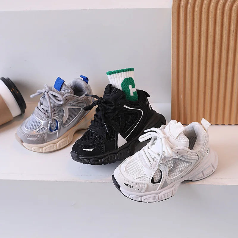 Kids Casual Sports Shoes with Thick Soles Boys Girls Fashion.