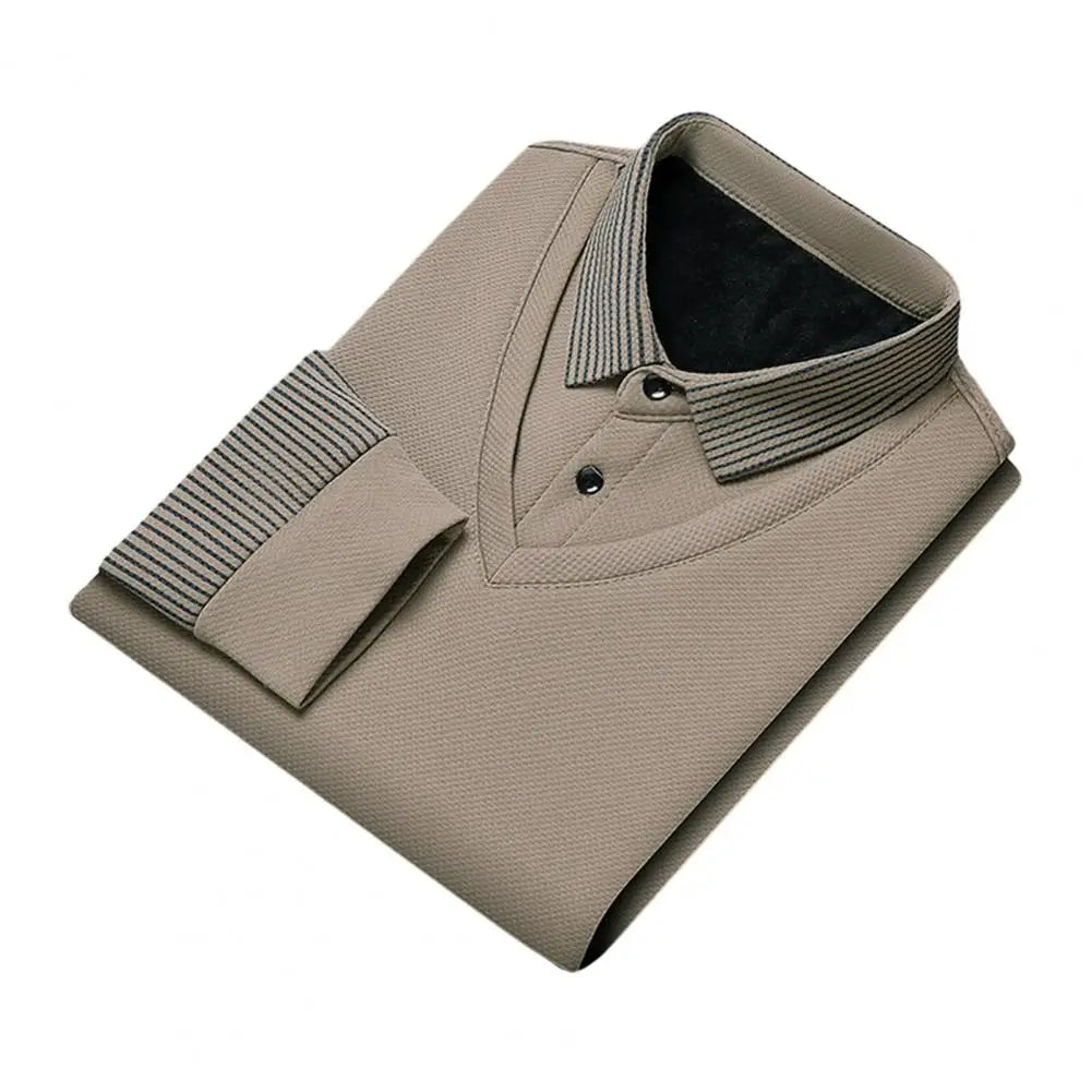 Shirt Collar Sweater Mid-aged Men's Formal Business Style .