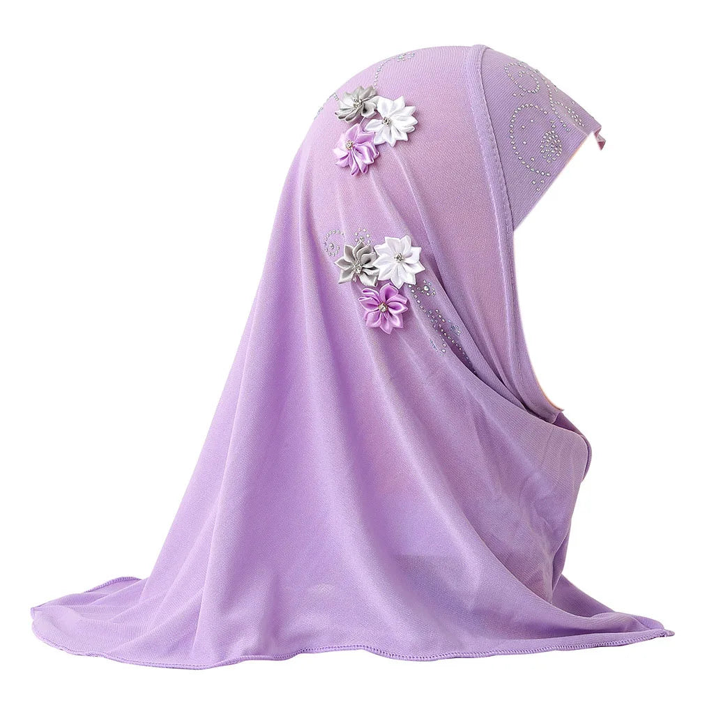 BOHOWAII Kids Girls Muslim Instant Hijab Ready To Wear.