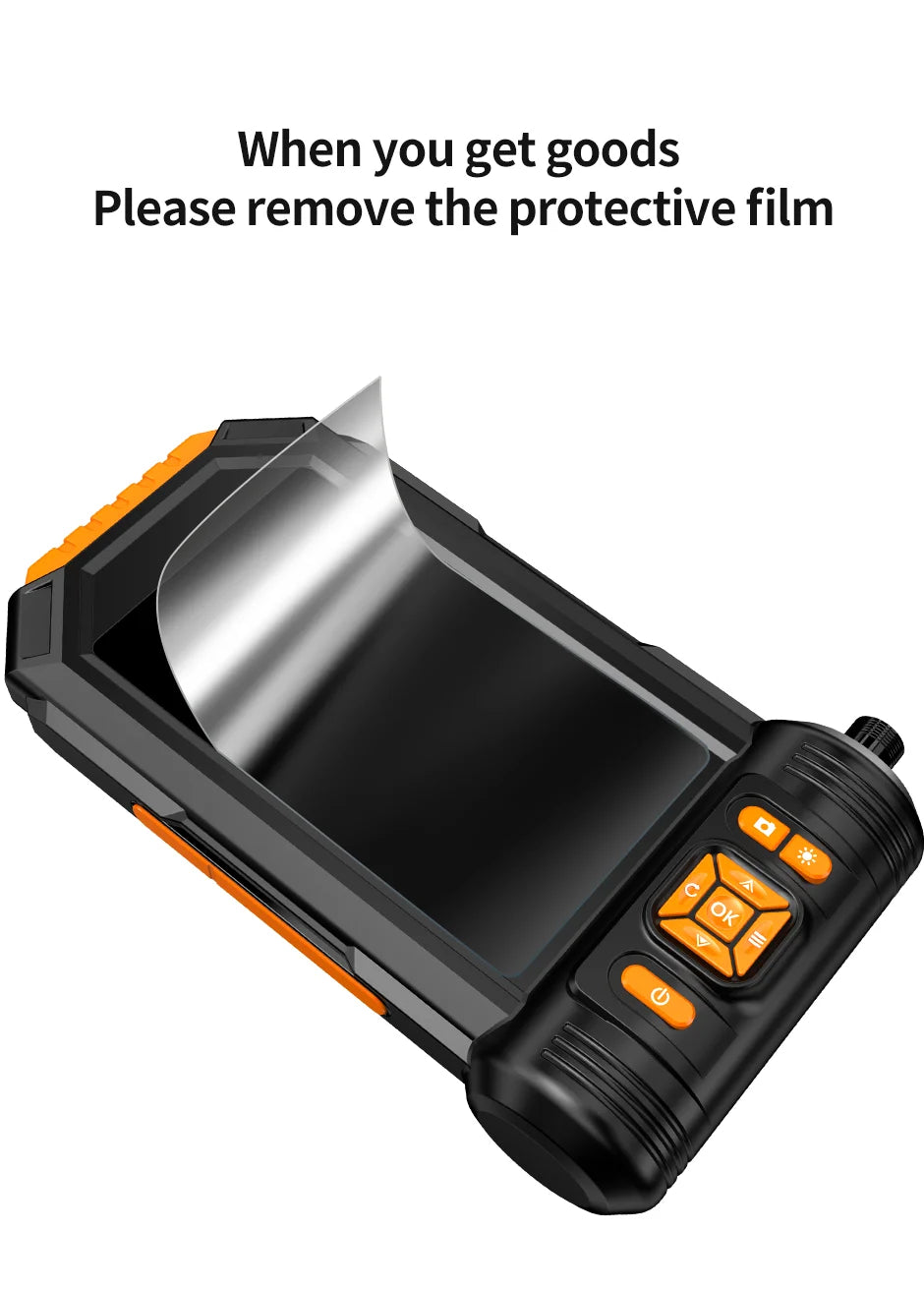 Dual & Triple Lens Industrial Endoscope 1080P 5 ''LCD Borescope Inspection.