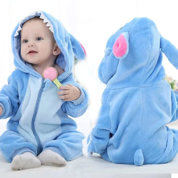 New Fleece Baby's Warm Rompers Animal Outwear Jumpsuits .