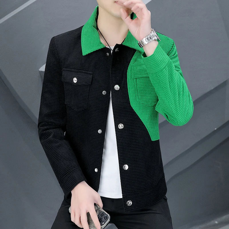 Spring Autumn Men Jacket Korean Style Casual  Cargo jacket.