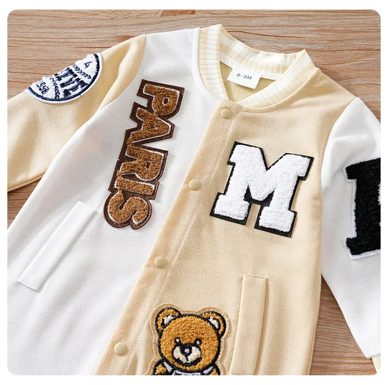 Baby Cartoon Jumpsuit Spring And Autumn Long Sleeved.