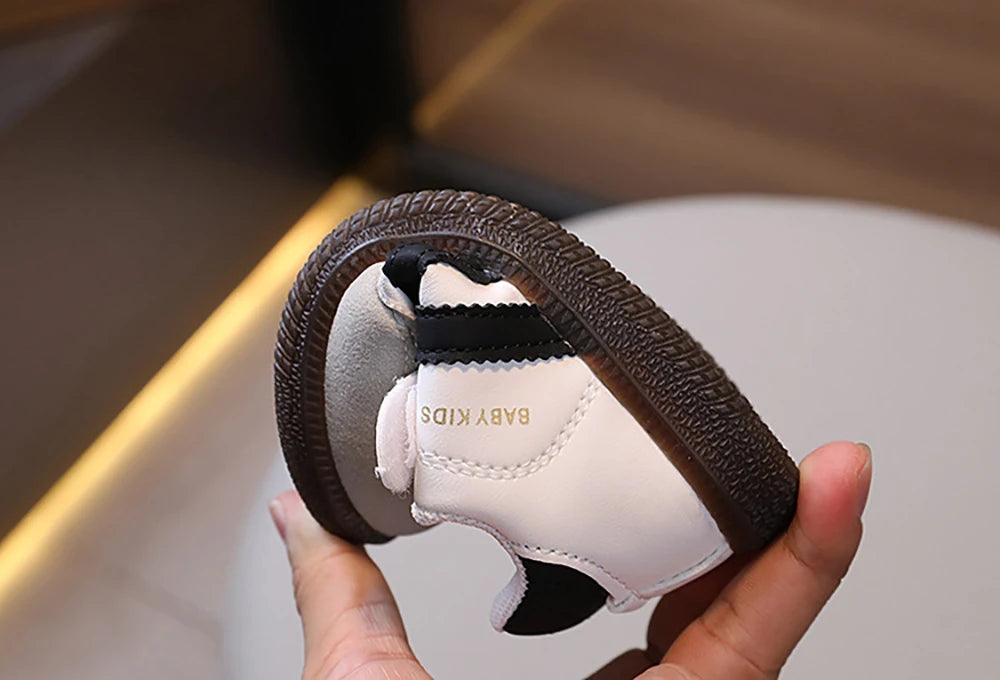 Fashion Sport Shoes For Children PU Leather Ergonomics Kids .