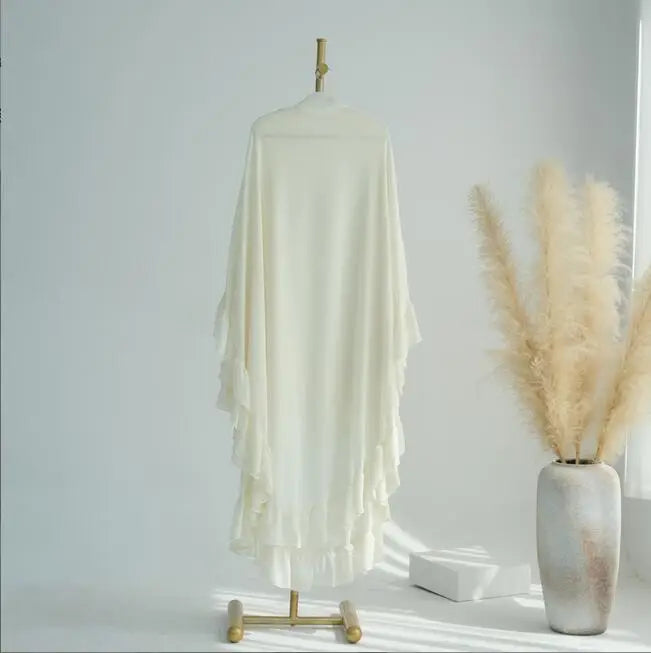 Islamic Long Khimar Ramadan Muslim Chiffon Hijab Women.